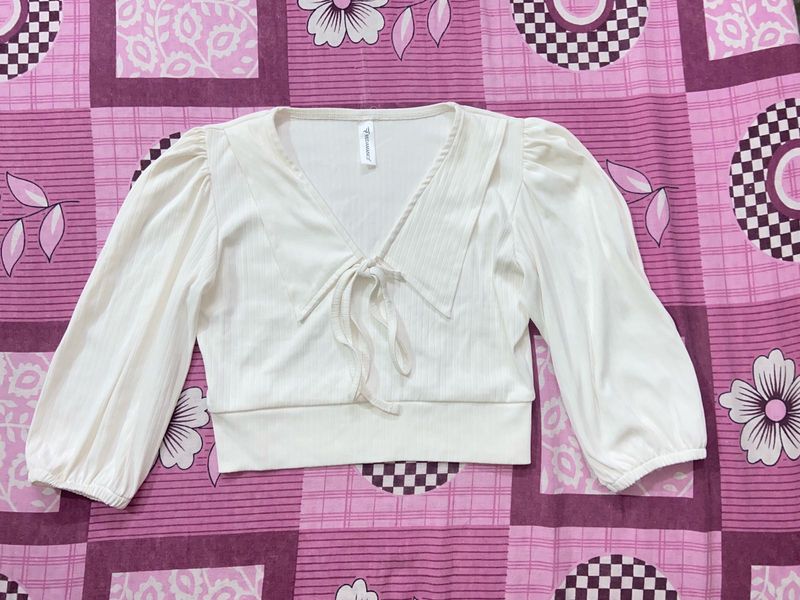White Crop Top🤍
