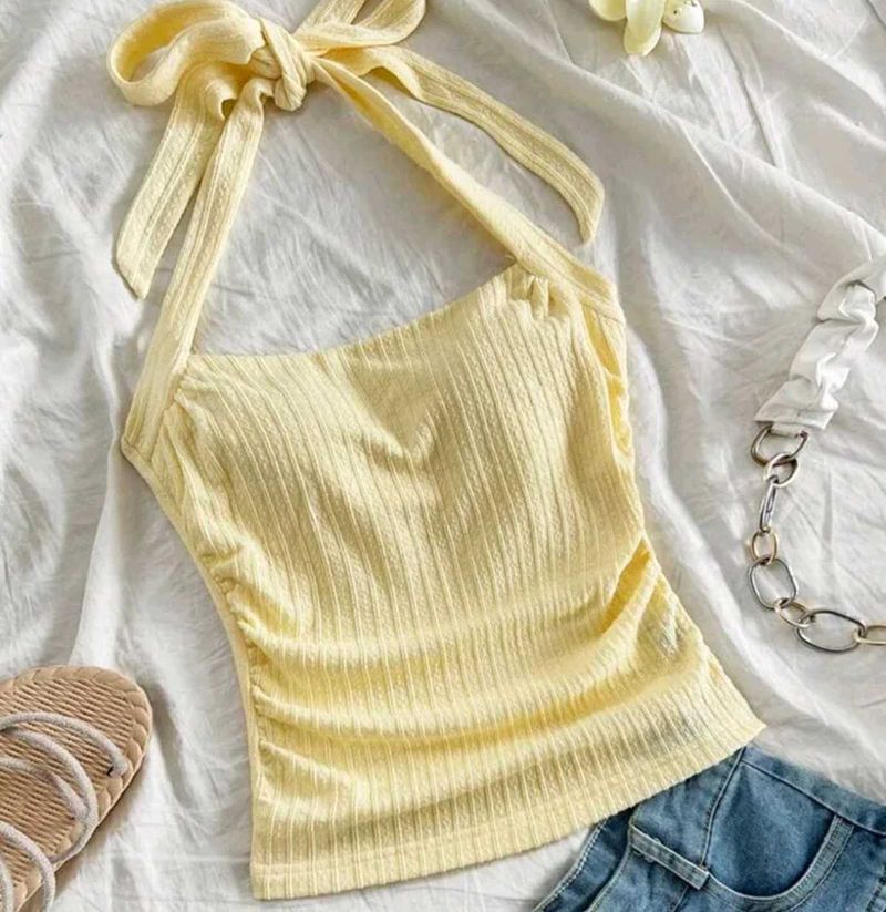 Savana Yellow Halter Top