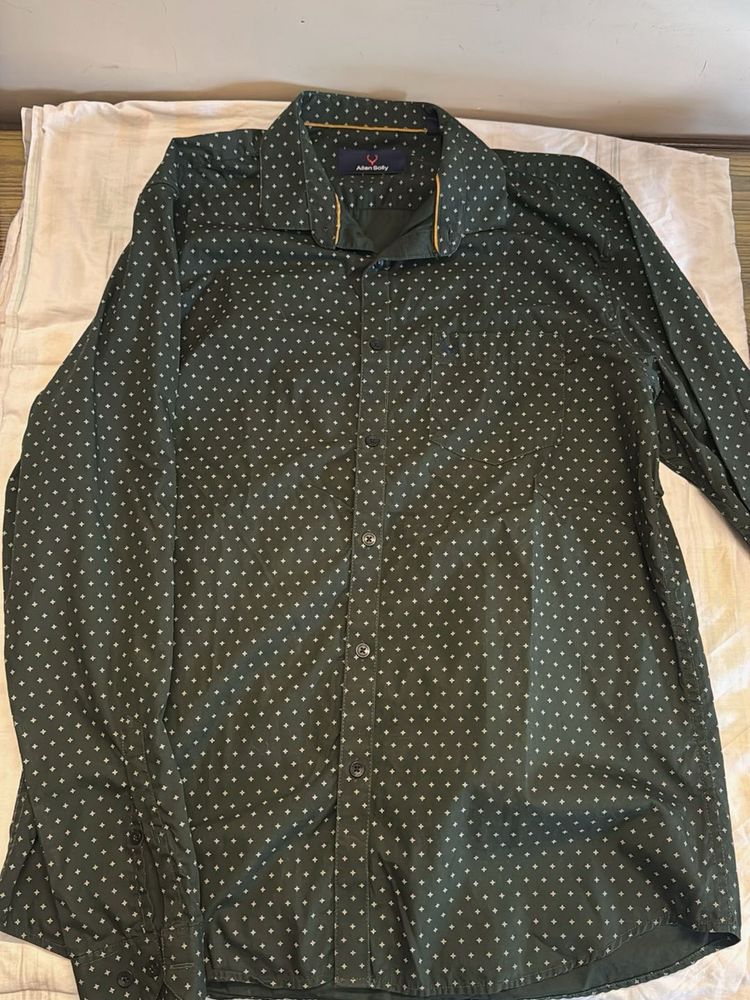 Allen Solly Green Print Shirt