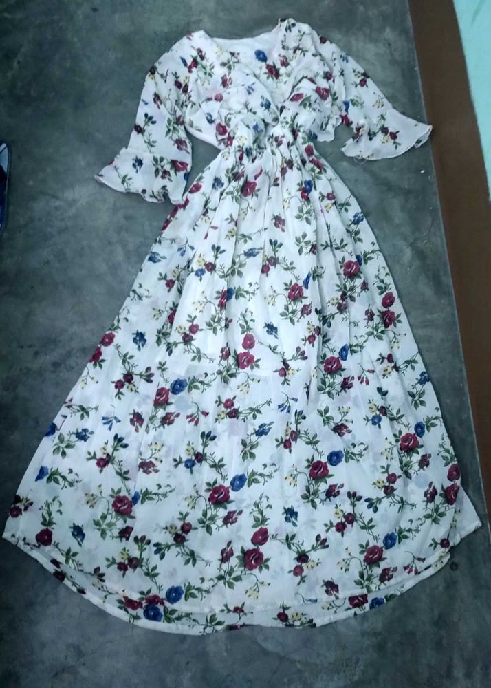 Floral Print Maxi Dress