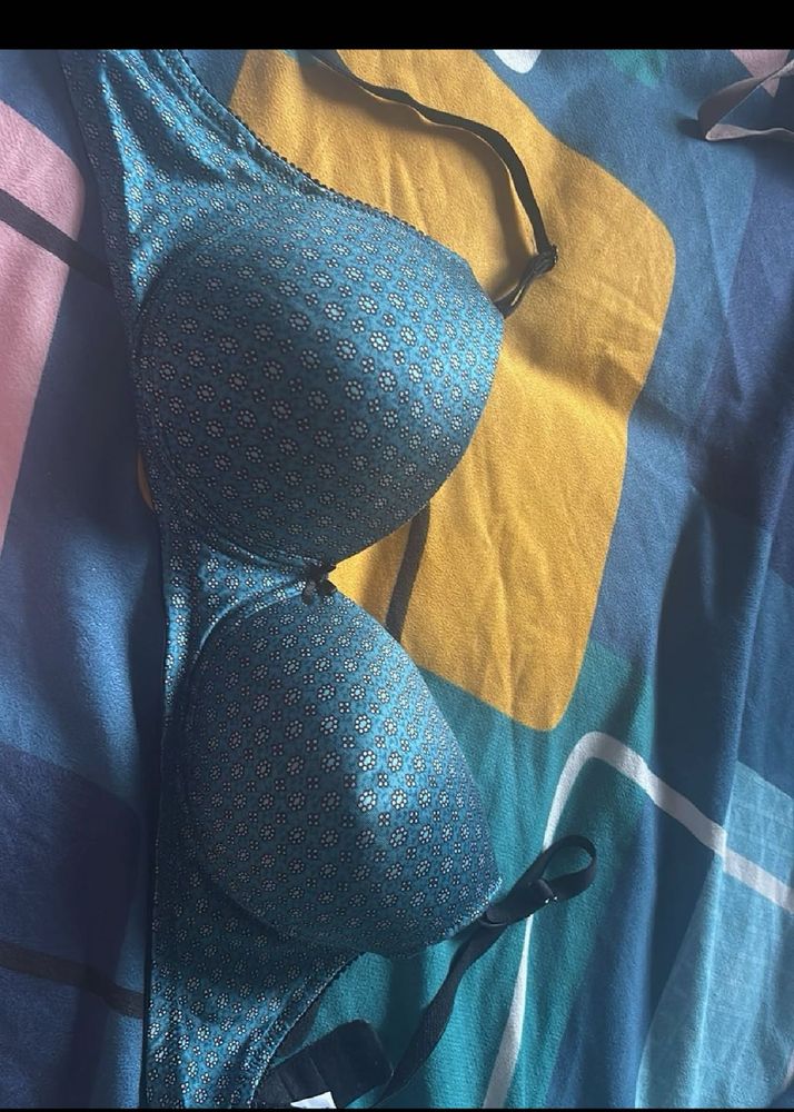 Elegant Teal Bra