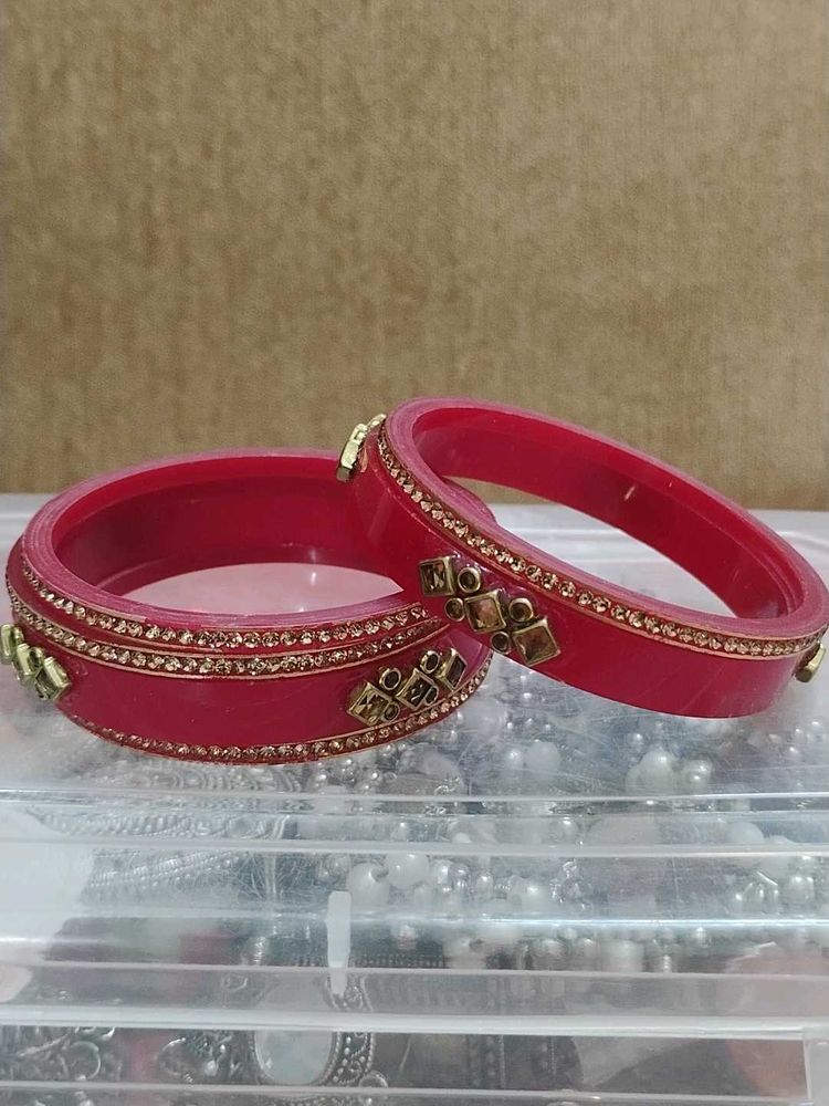 Red &amp; Gold Bangles