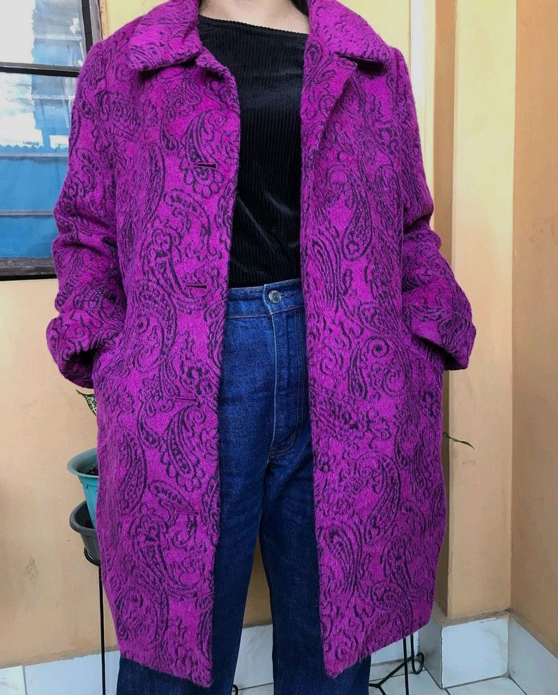 Paisley Print Overcoat