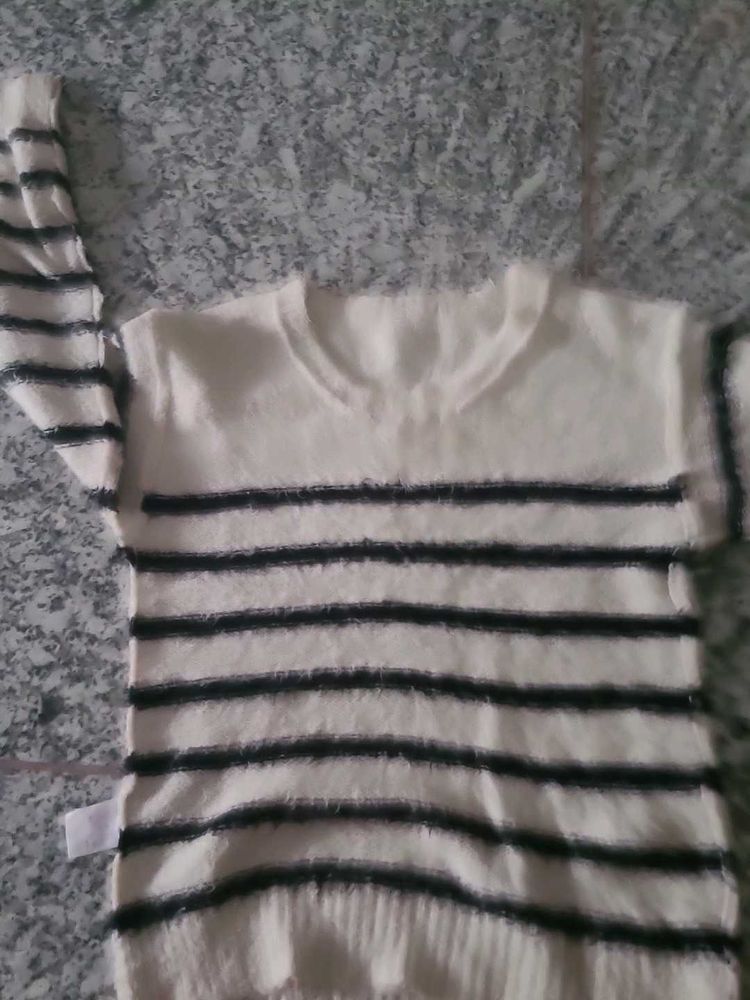 Striped Knit Sweater