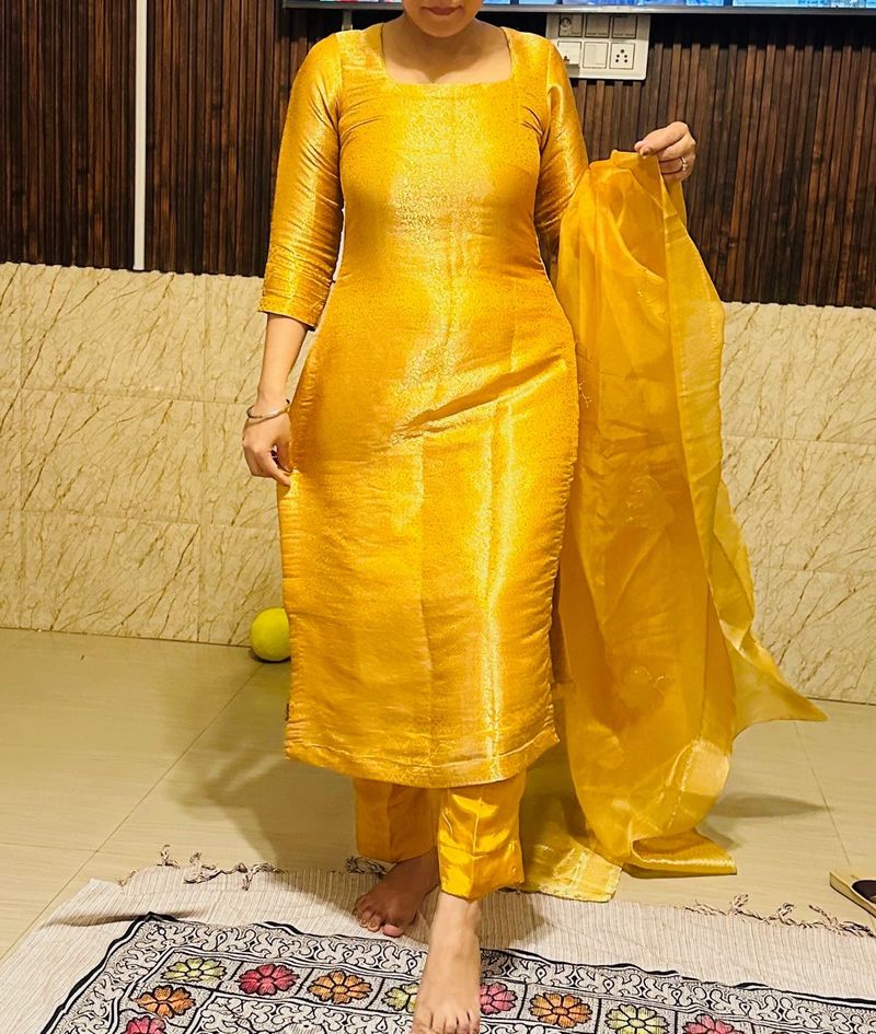 Golden Yellow Pant Kameez