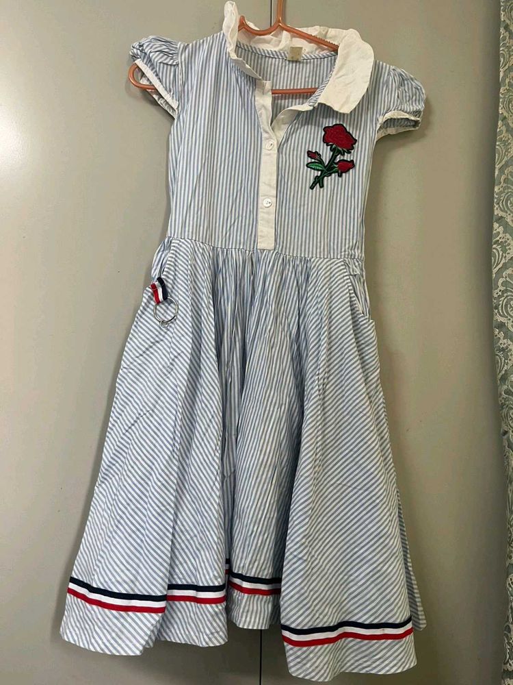 Girls Striped Dress