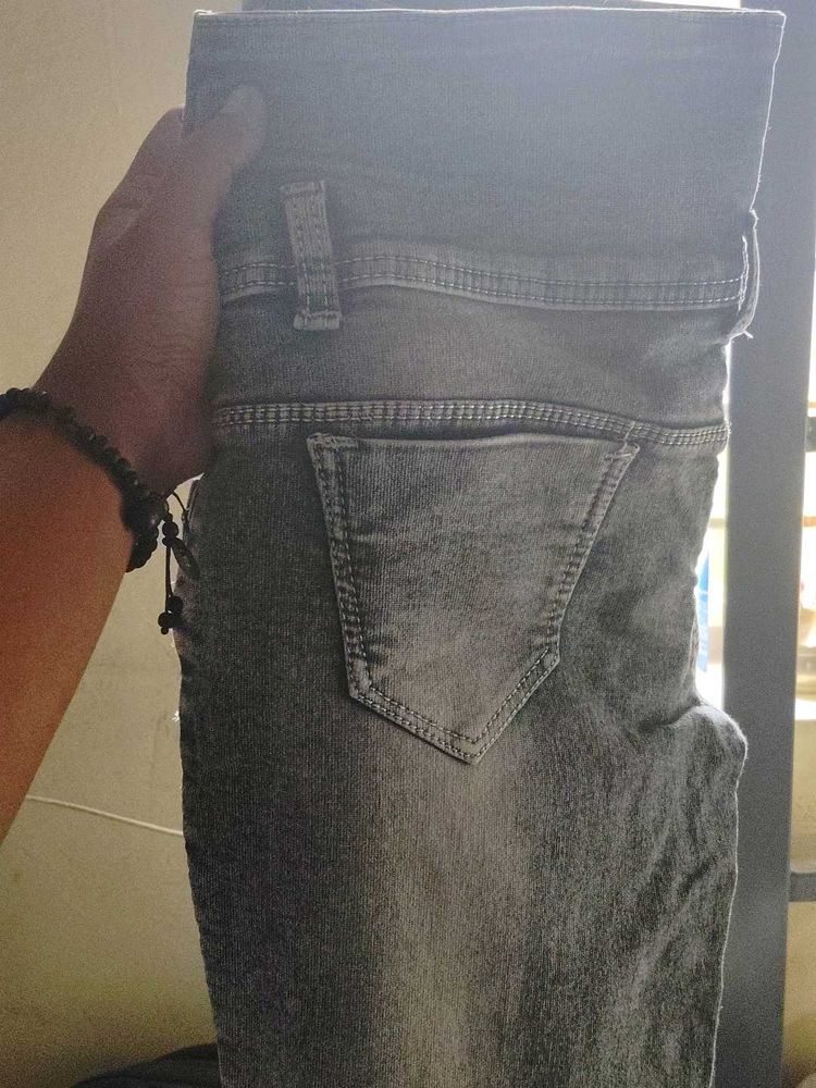 Stylish Grey Blue Jeans