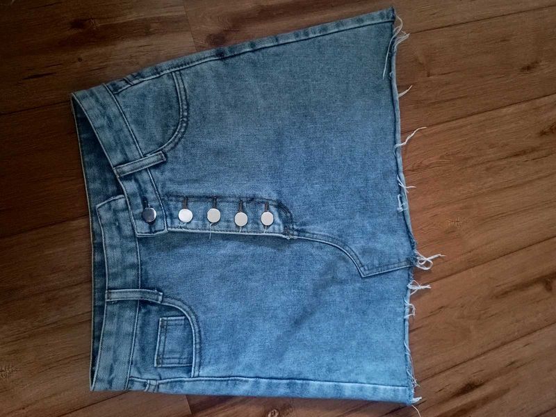 Cute Denim Mini Skirt