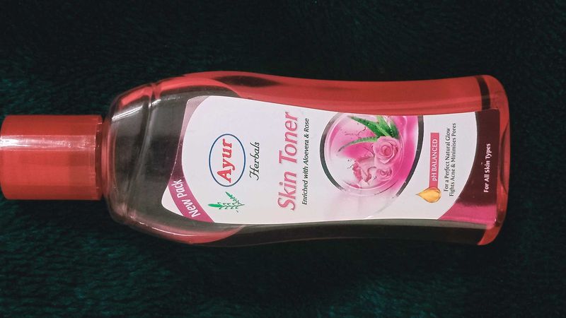ayur herbals skin toner enriched with aloe vera an