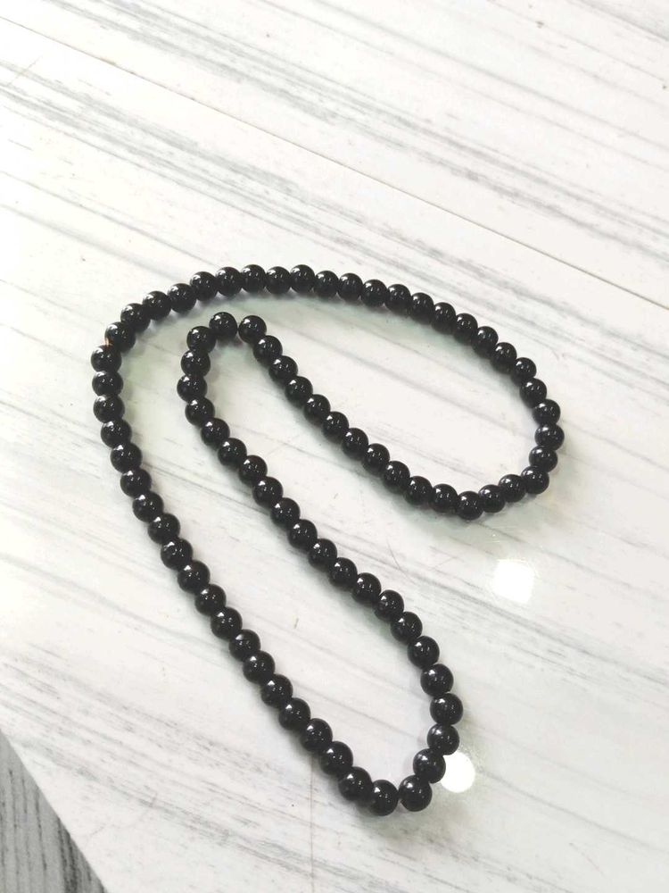 Black Beaded Necklace