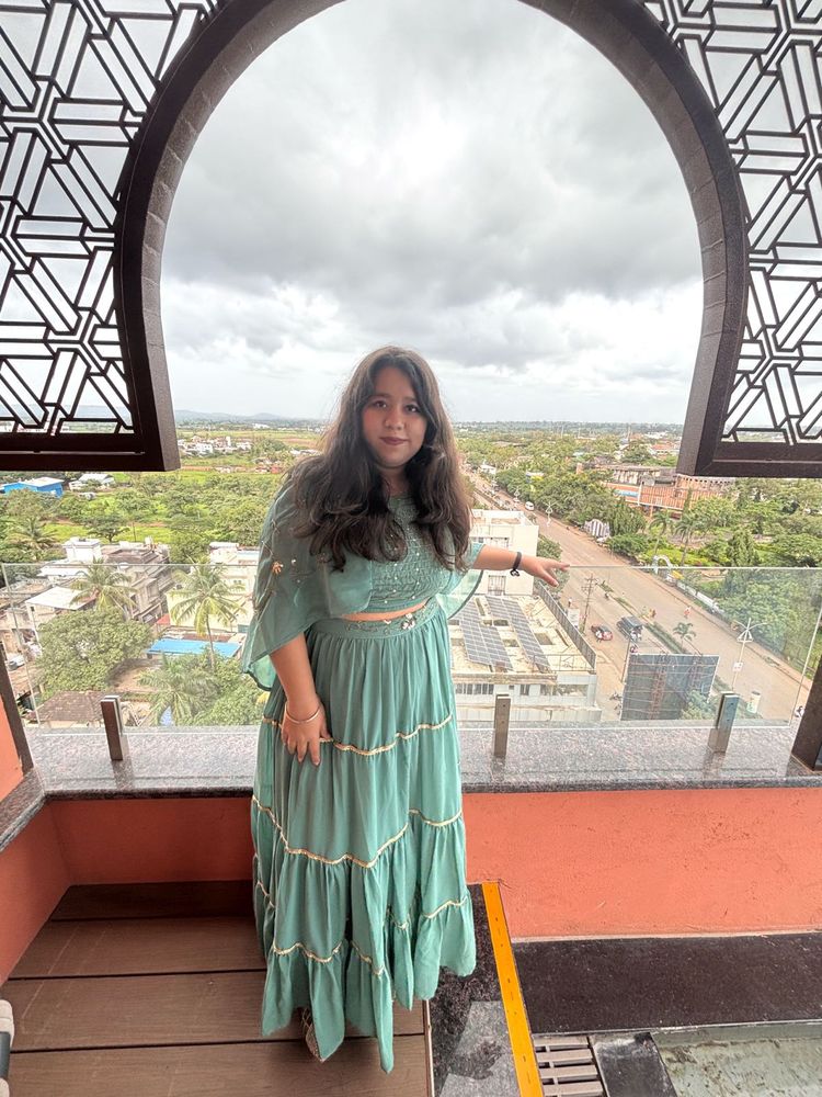 Elegant Green Ethnic Set