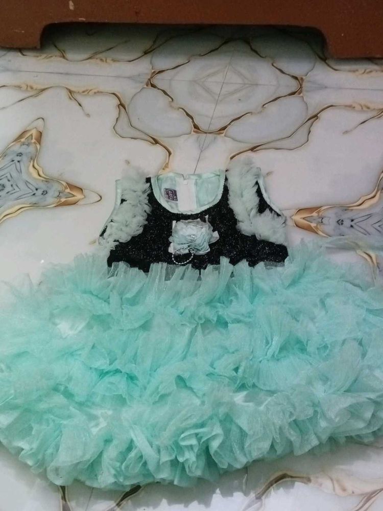 Mint Ruffle Party Dress