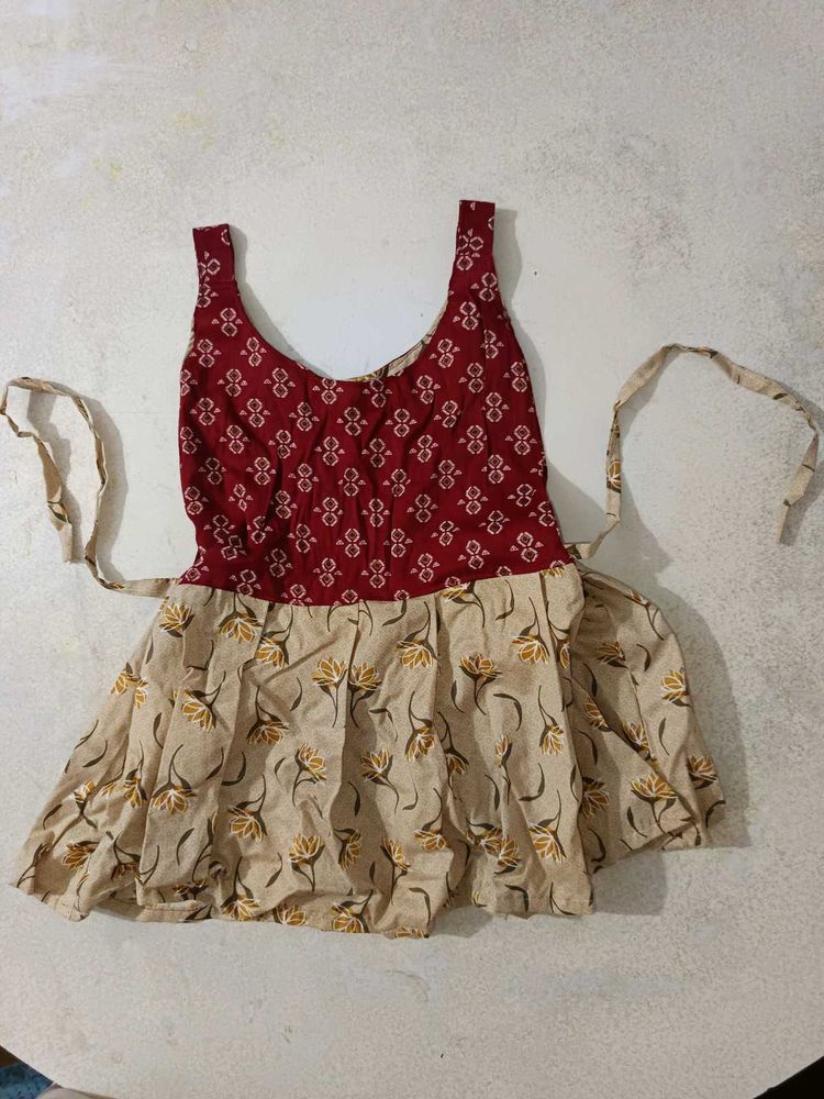 Floral Print Short Kurti