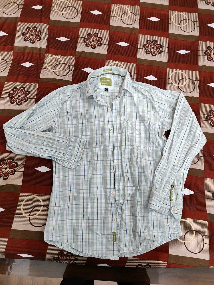 Men&#39;s Check Casual Shirt | Blue Lower
