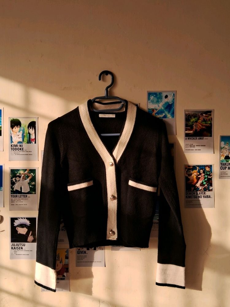 Korean Style Cropped Cardigan