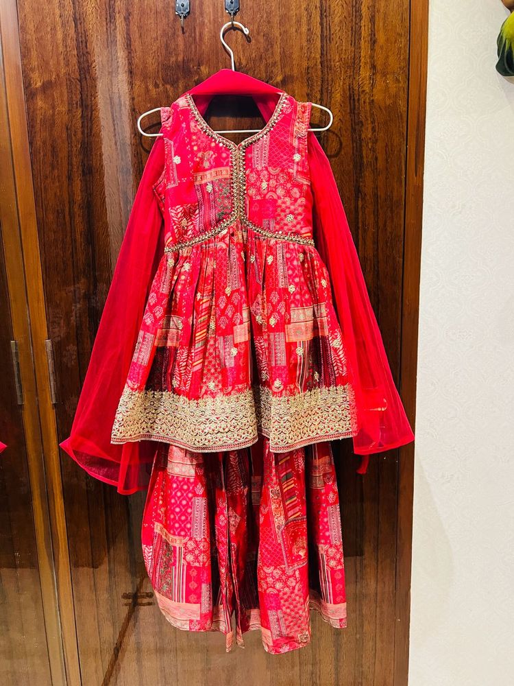 Pink Sharara Suit (brand New)