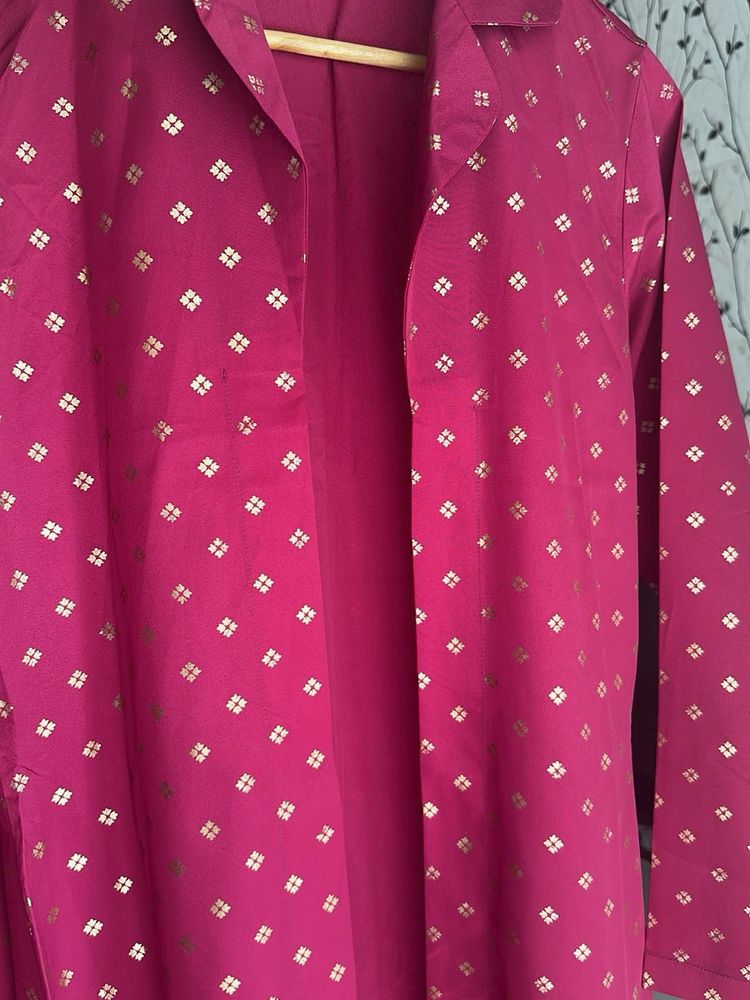 Royal Satin Pinkish Shrug