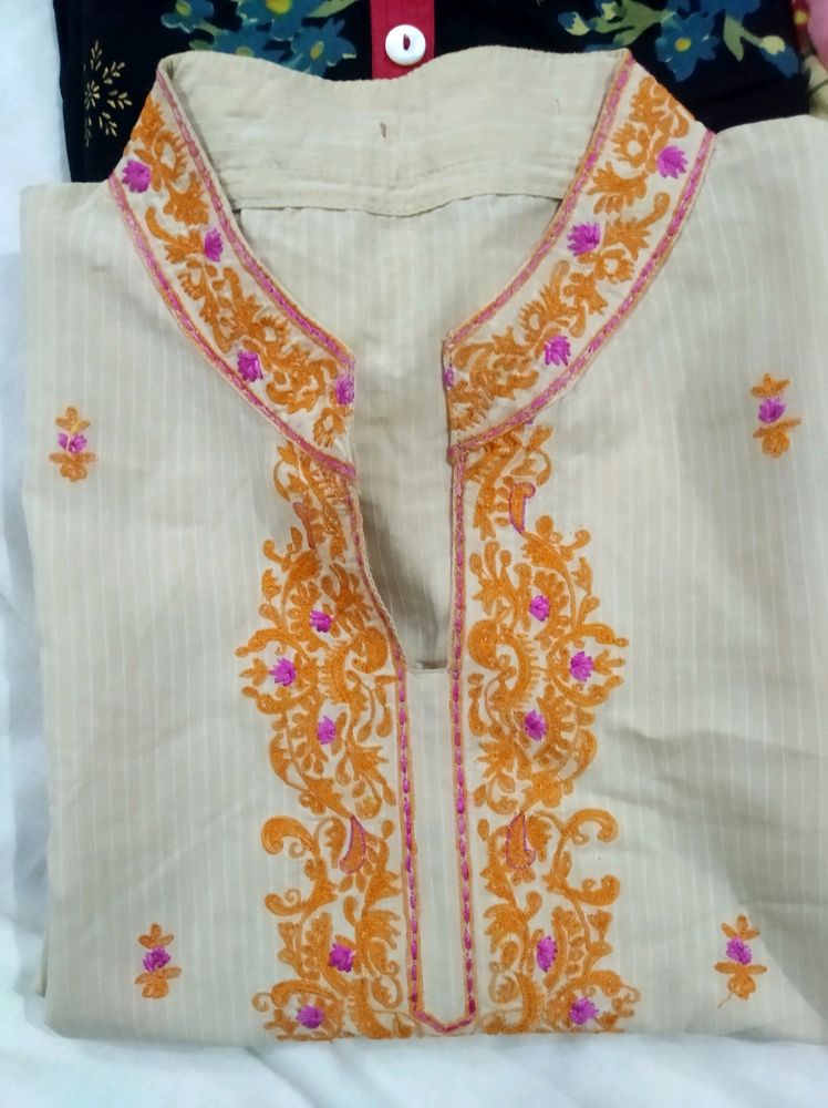 For Donetion 🙏38&#39;&#34; Size Combo Pack Of Kurtis In Cotton Fabric