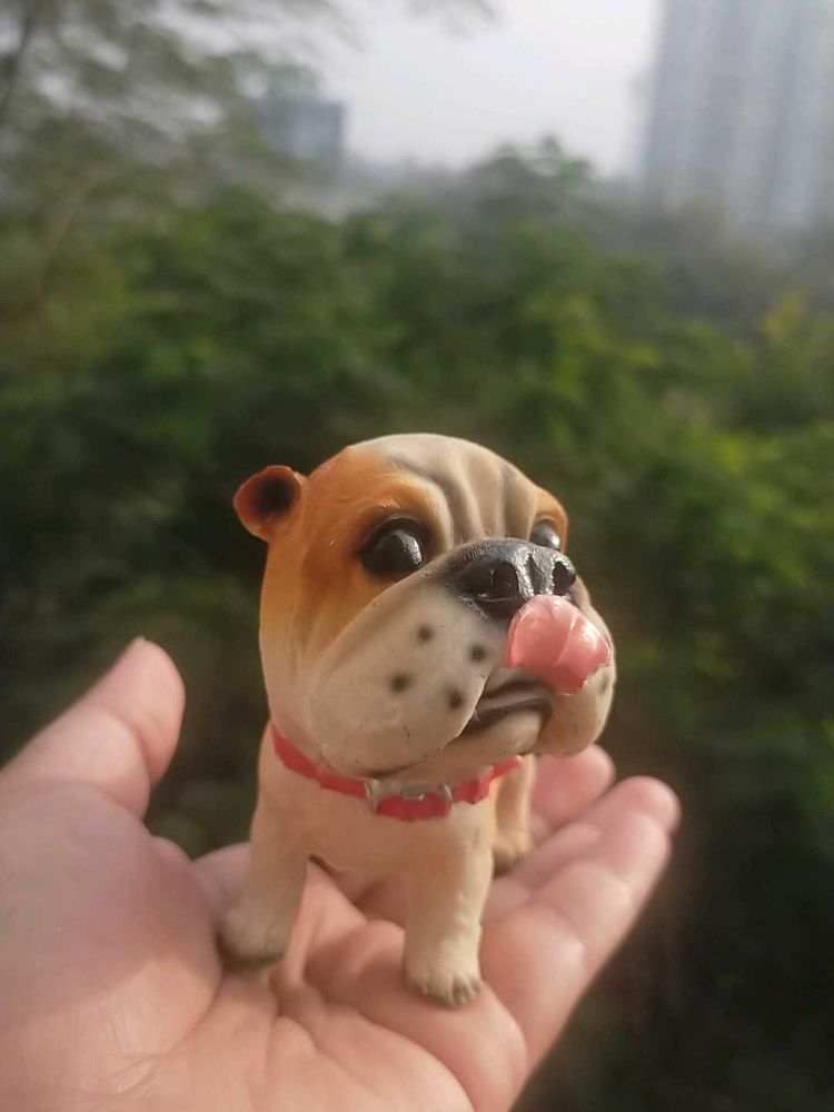 Bulldog Bobblehead Statue For Garden Home decor