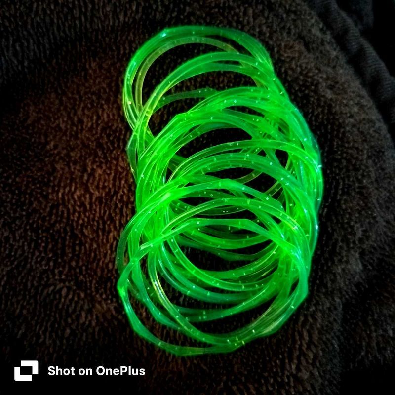 silicon Neon Green Bangles