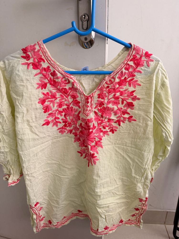Embroidered Kurti for college wear