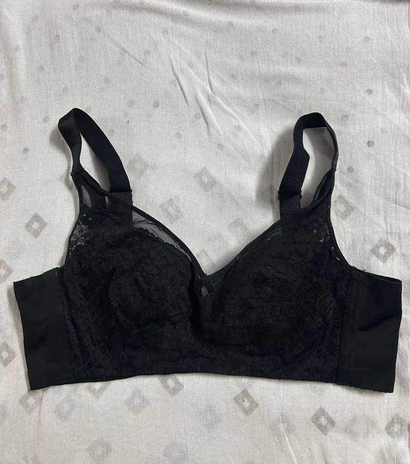 Elegant Black Lace Bra