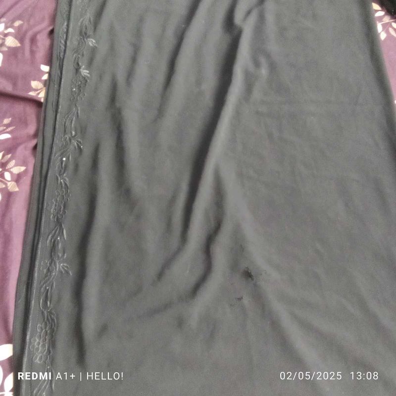Black Abaya Dupatta