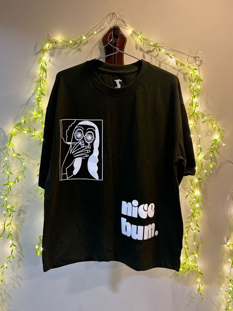 Green  oversized graphic T-shirt