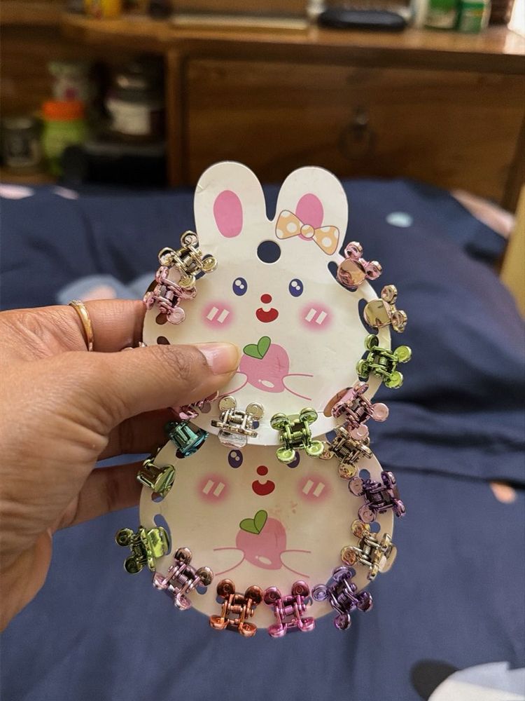 Cute Mini Hair Clips - Set of 10 * 2 Pair