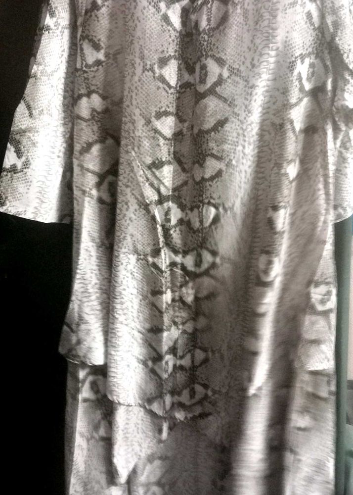 Plus Size Snake Print Dress 48