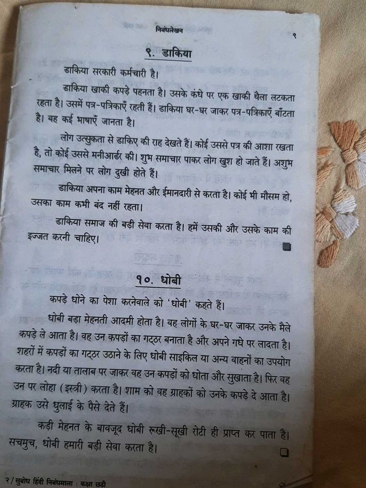 Essays on Postman and Washerman