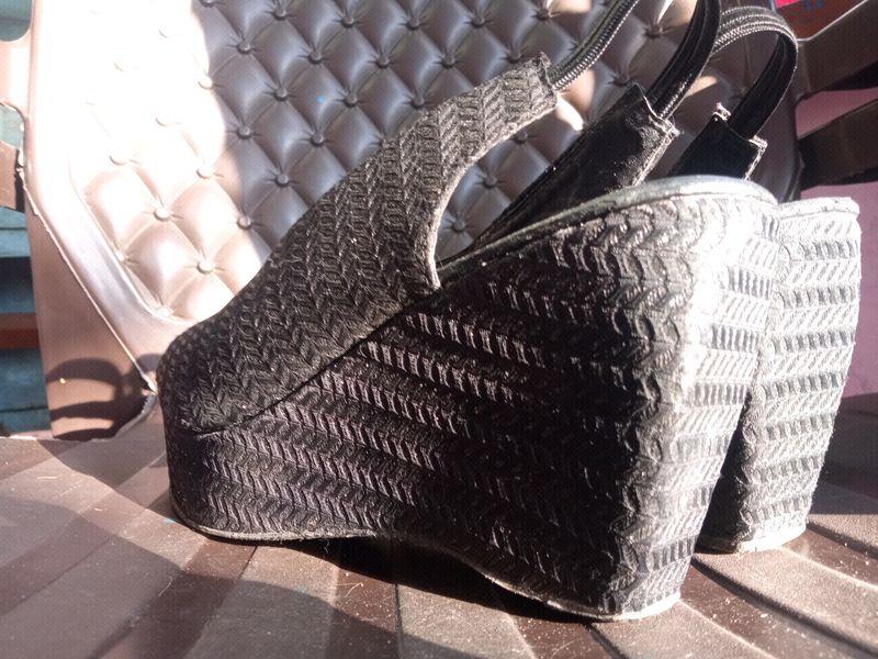 Stylish Black Wedges For Women
