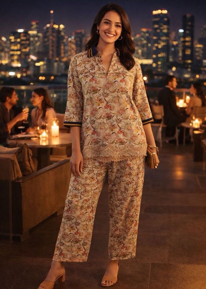 🌿 Ivy Botanical Linen Co-Ord ✨🎓💫