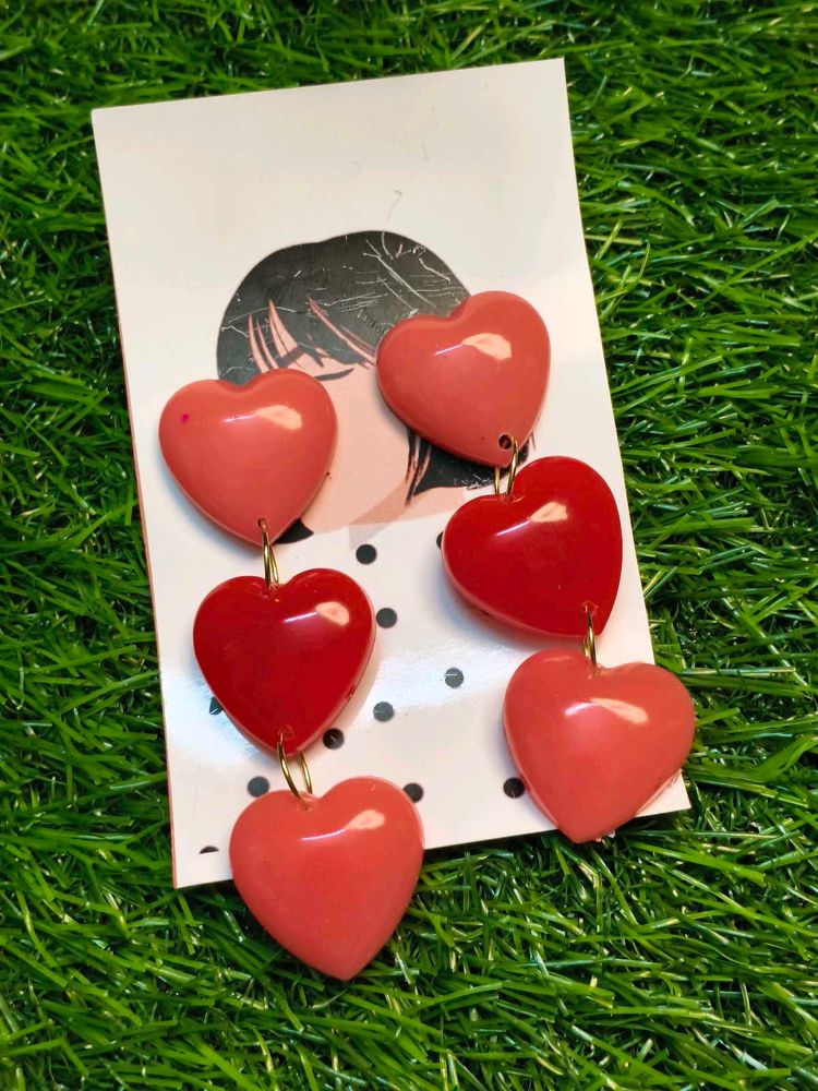 3 Layered Love Earrings