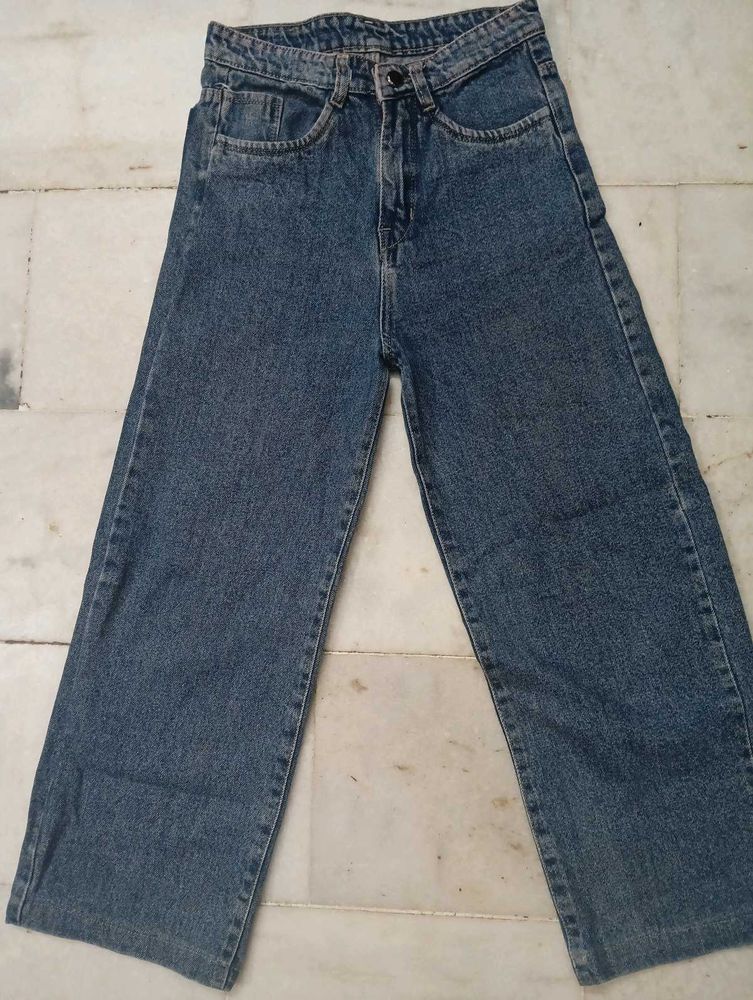 Wide Leg Denim Jeans