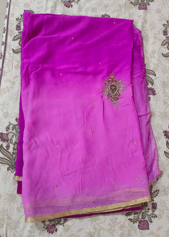 Elegant Pink Saree