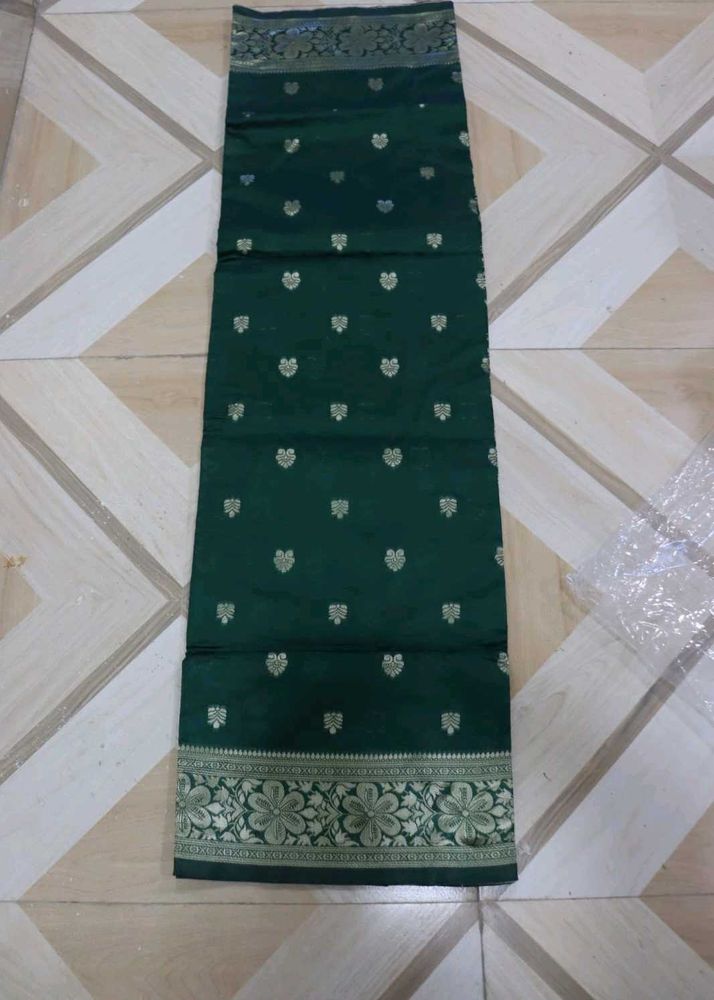 Green Banarasi Silk Saree