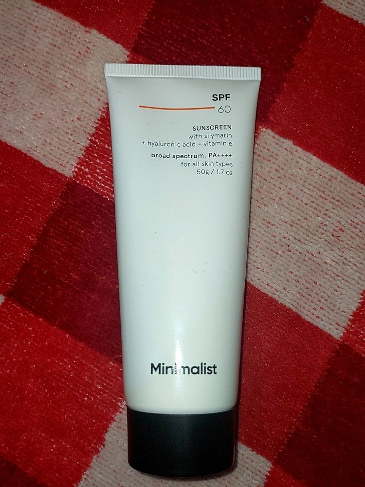 Minimalist Sunscreen Spf60 Pa++++ With Silymarin