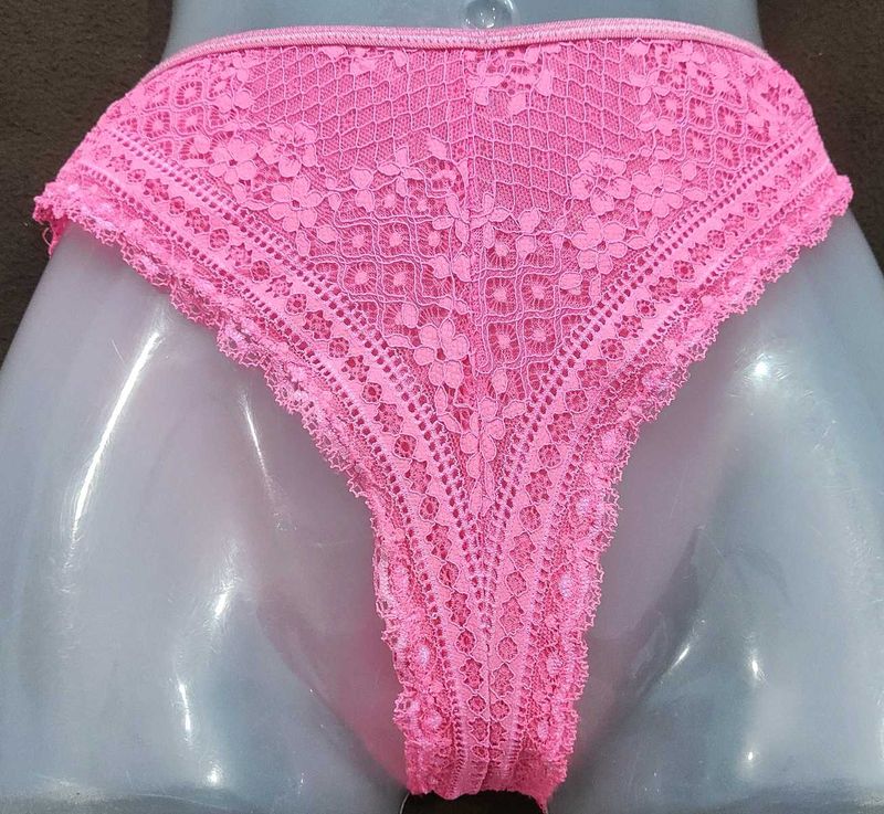 Pink Lace Thong 🔥