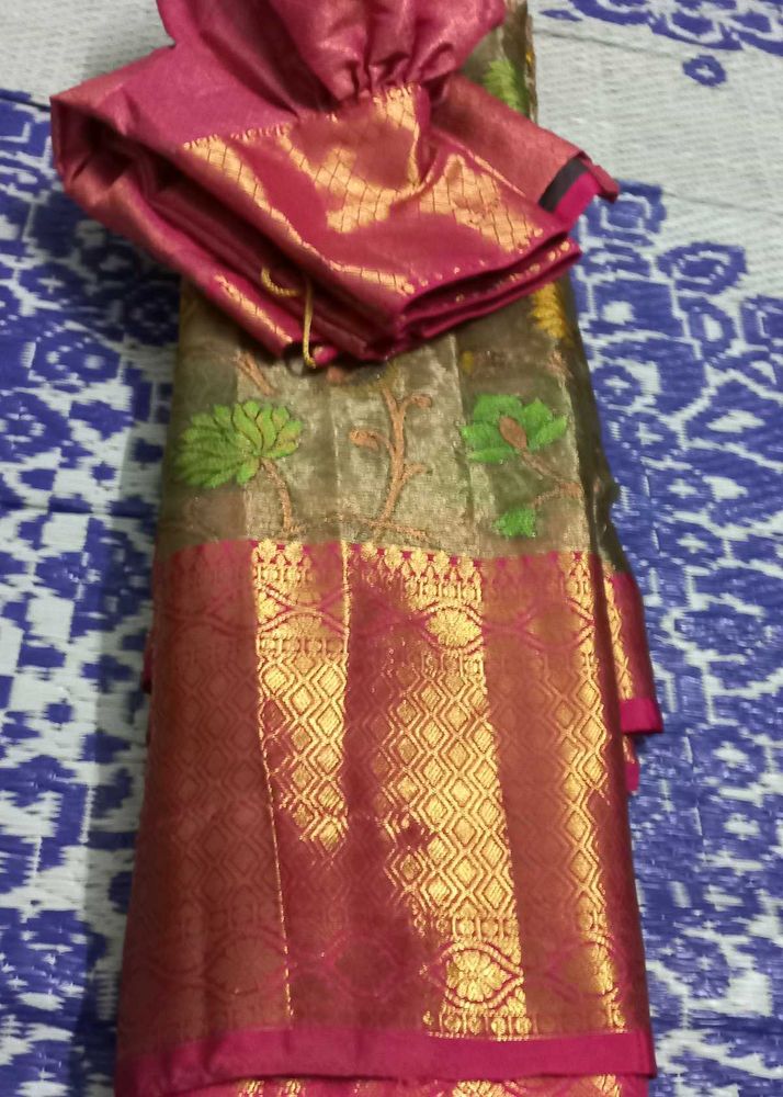 Saree with stitched blouse