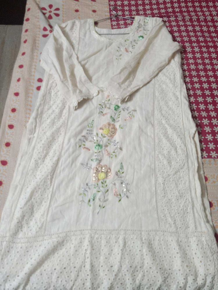 Elegant White Kurta