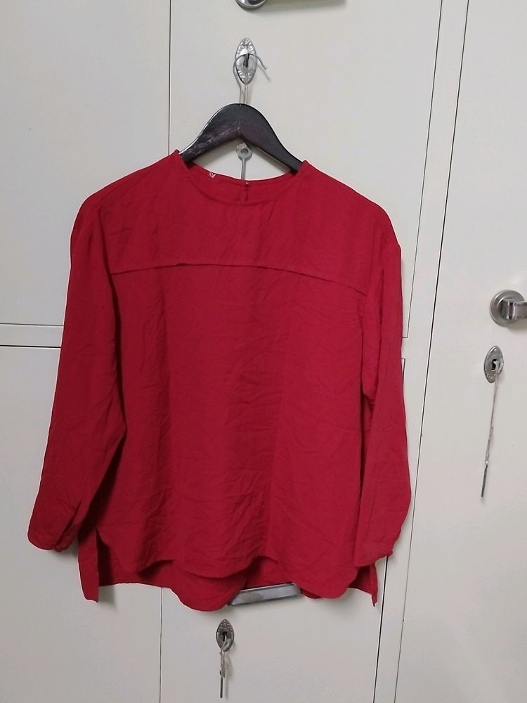 Plus Size Red Color Top#STUDIO