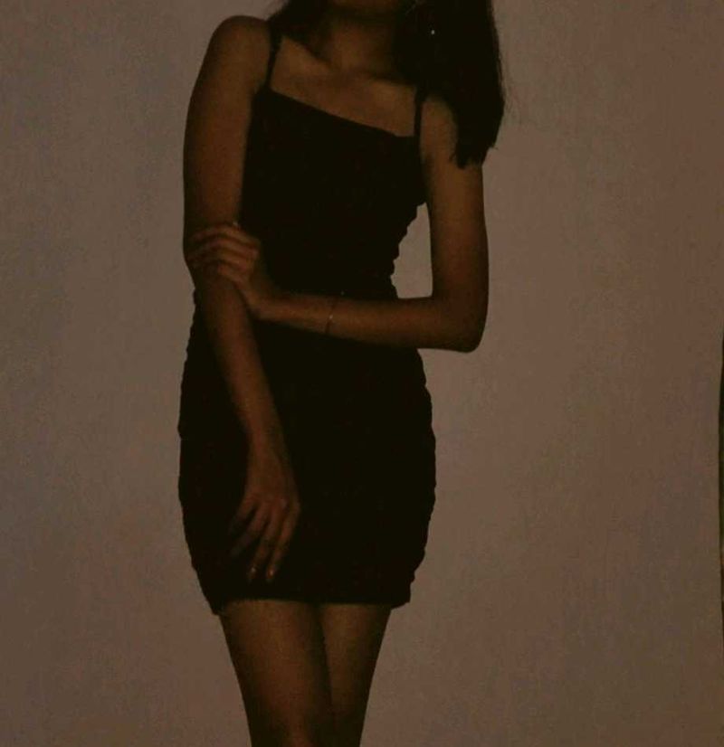 Adjustable Dark Blue Bodycon Dress