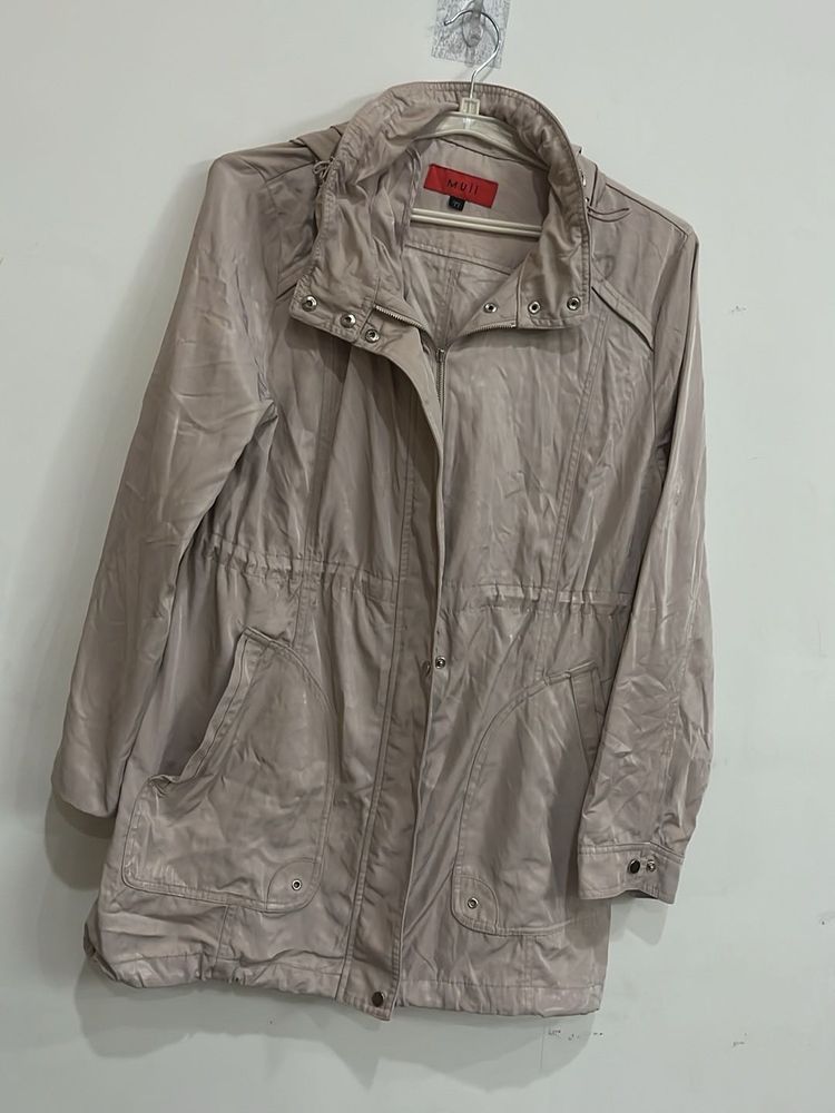 MUJI Beige Lightweight Jacket - Size M