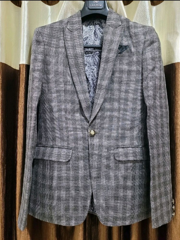 Check Brown 3 Piece Suit