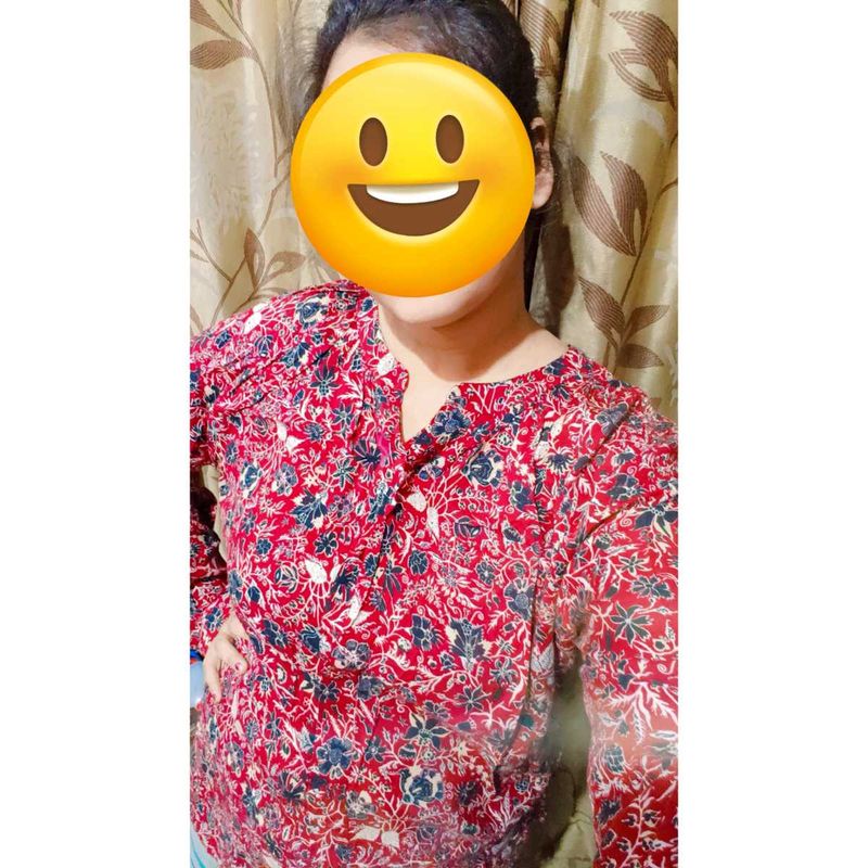 Red Floral Shirt