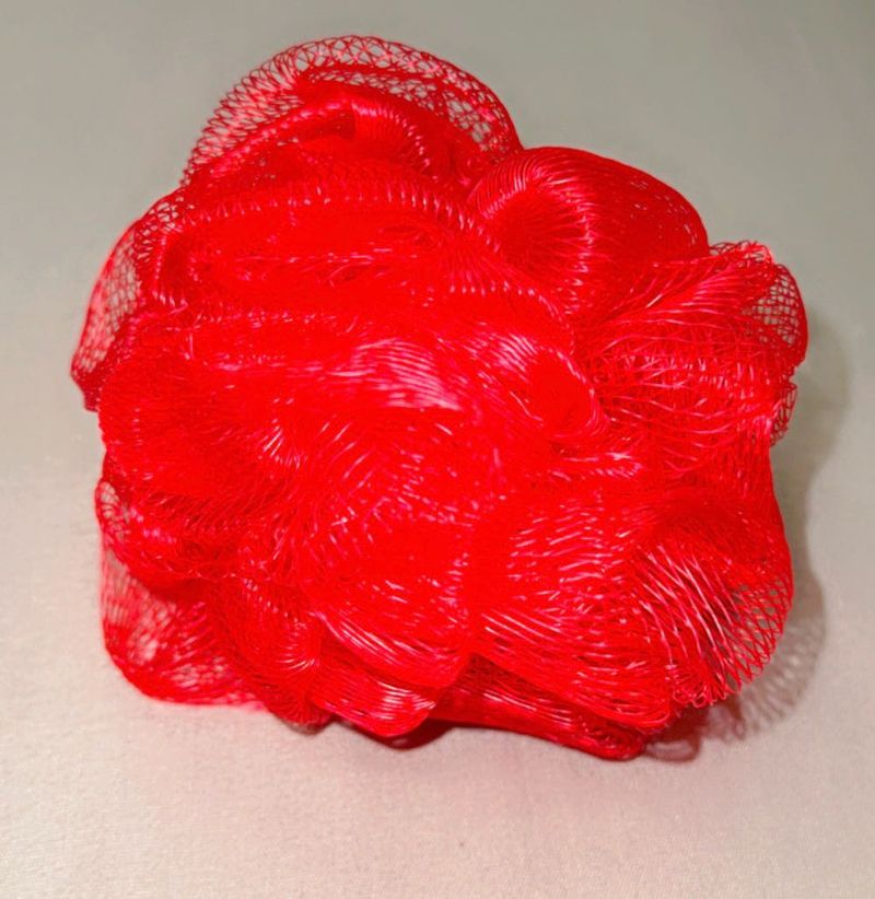Red Loofah, A type of bath sponge.