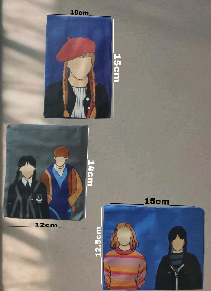 Wednesday Addams Inspired Pouches