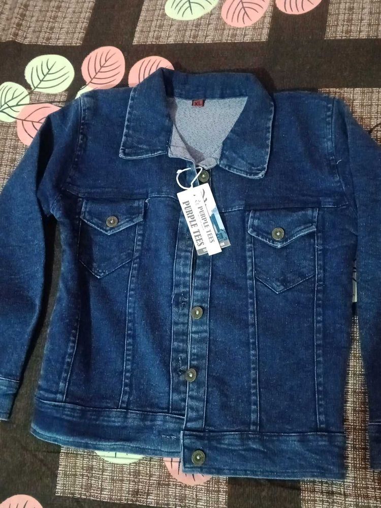 Denim Jacket - Purple Tees