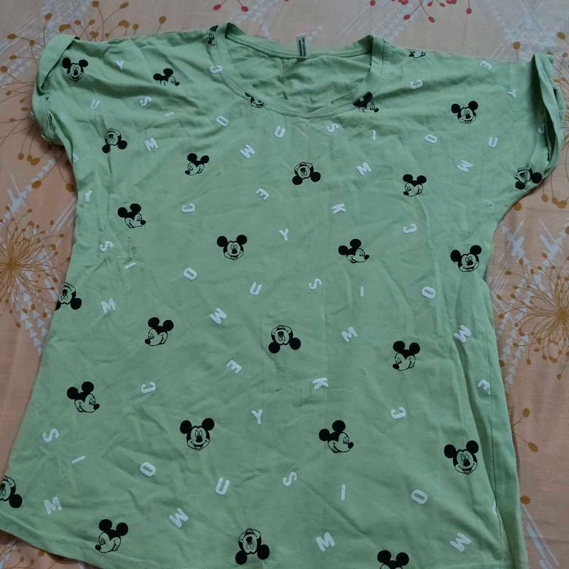 Mickey Mouse Print Tee